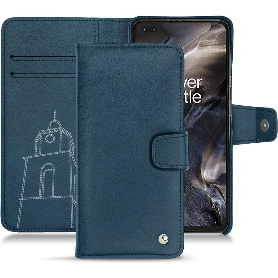 Thumbnail - Noreve Lederschutzhülle Wallet (OnePlus Nord), Smartphone Hülle, Blau