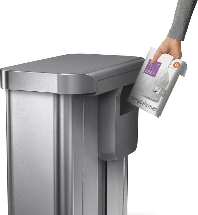 Actual product image Simplehuman CW2209 Doppelfach-Treteimer (58 l)