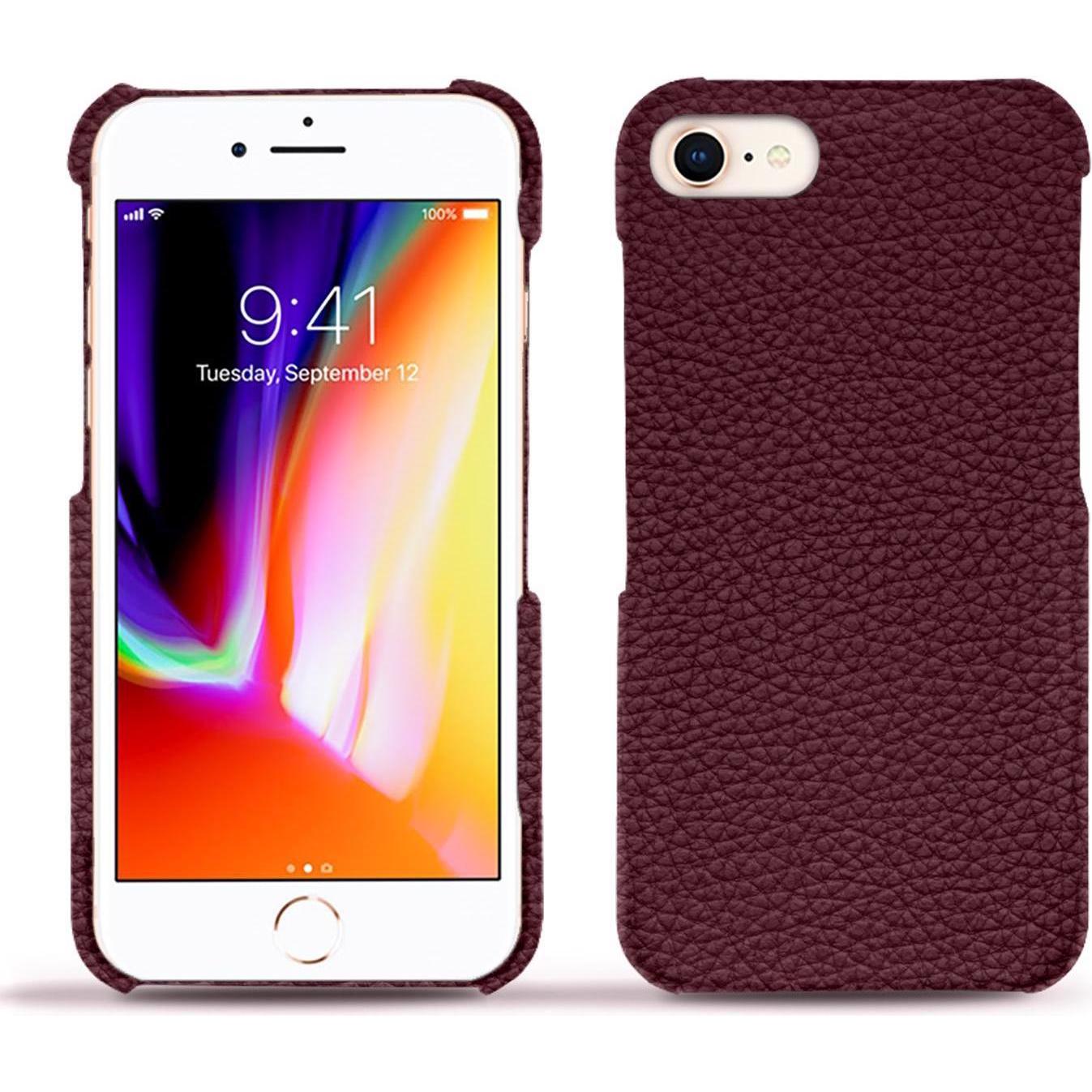 Noreve Lederschutzhülle (Apple iPhone 8), Smartphone Hülle, Violett