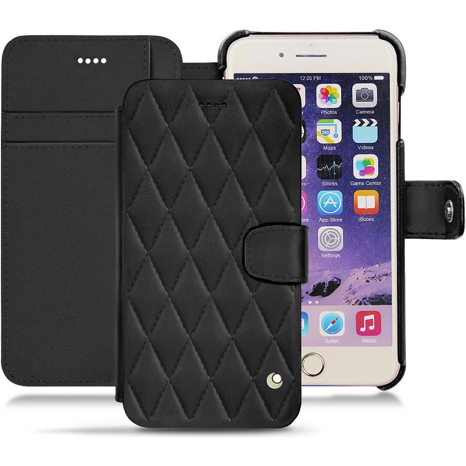 Thumbnail - Noreve Lederschutzhülle Wallet (Apple iPhone 7 Plus), Smartphone Hülle, Schwarz