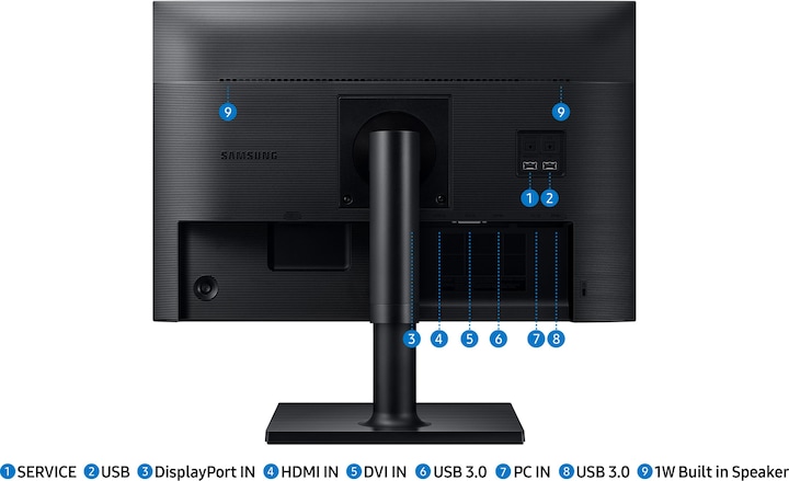 Actual product image Samsung F24T450GYU (1920 x 1200 pixels, 24")