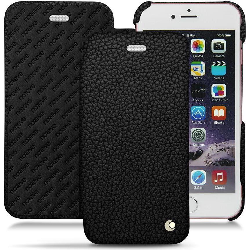 Noreve Lederschutzhülle horizontal (Apple iPhone 6s Plus), Smartphone Hülle, Schwarz