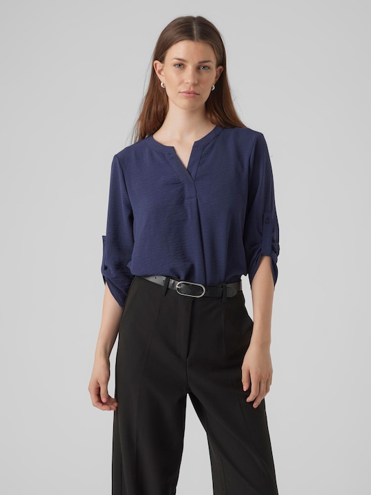 Actual product image Vero Moda Fold-up blouse with 3/4 sleeves (XS)
