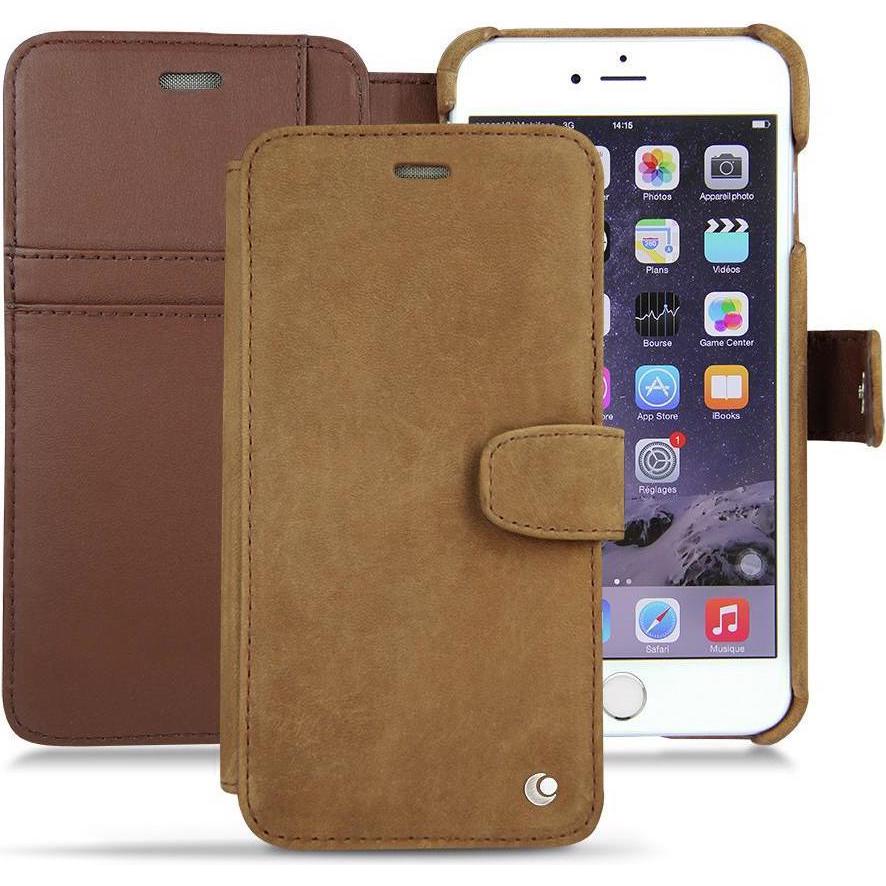 Thumbnail - Noreve Lederschutzhülle Wallet (Apple iPhone 6 Plus), Smartphone Hülle, Braun