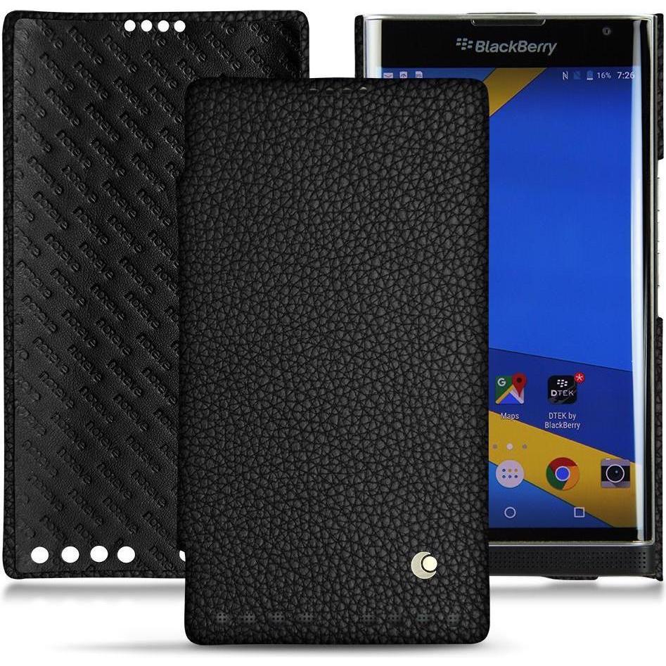 Thumbnail - Noreve Lederschutzhülle horizontal (Blackberry Priv), Smartphone Hülle, Schwarz