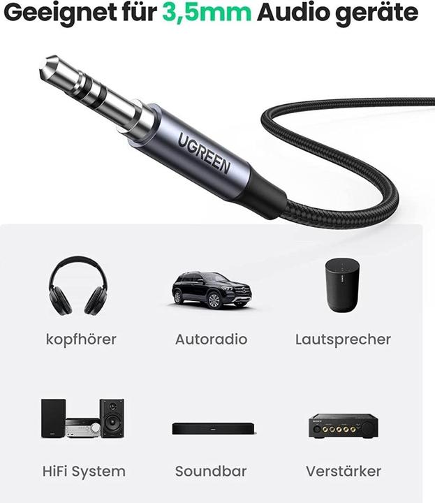Produktbild Ugreen USB C — 3.5mm (1 m, 3.5mm Klinke (AUX))