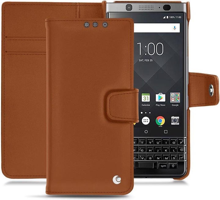 Noreve Lederschutzhülle Wallet (Blackberry KEYone)