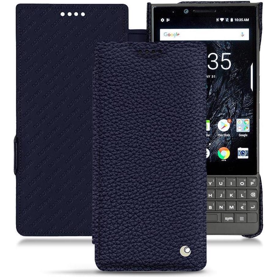 Noreve Lederschutzhülle horizontal (Blackberry KEY2), Smartphone Hülle, Violett