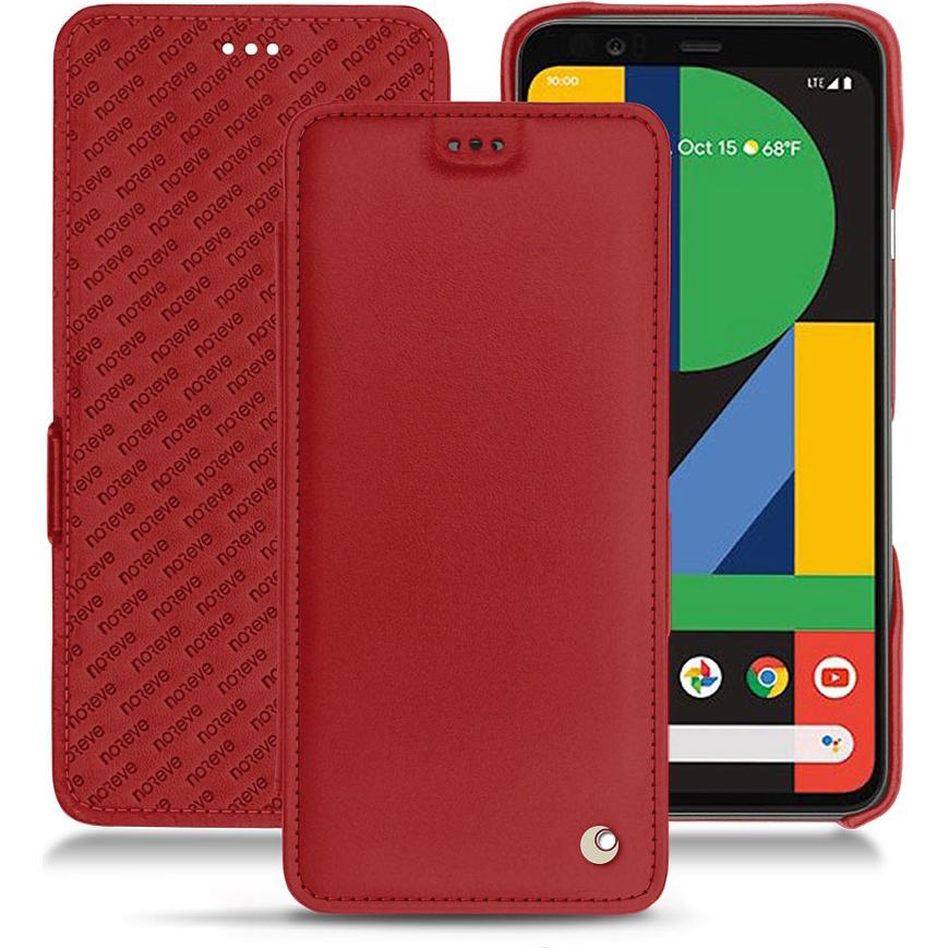 Noreve Lederschutzhülle horizontal (Google Pixel 4 XL), Smartphone Hülle, Rot