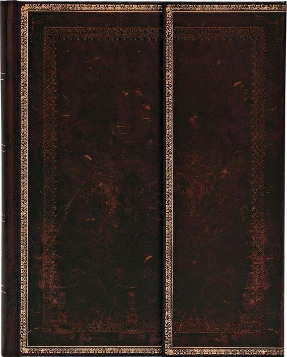 Produktbild Paperblanks Schwarzes Marokkoleder (A5, Liniert, Harter Einband)