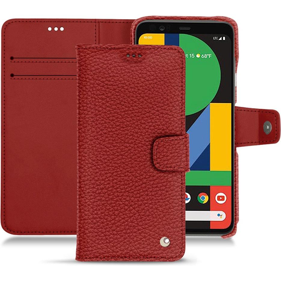 Thumbnail - Noreve Lederschutzhülle Wallet (Google Pixel 5), Smartphone Hülle, Rot
