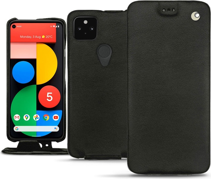 Actual product image Noreve Leather cover vertical (Google Pixel 5)