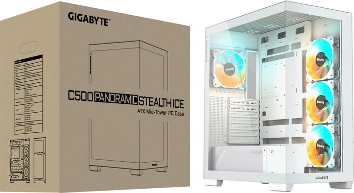 Actual product image Gigabyte C500 Panoramic Stealth Ice (ATX)