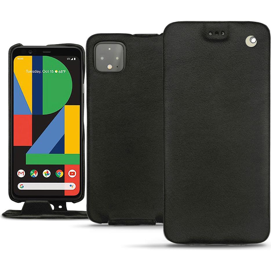 Noreve Lederschutzhülle vertikal (Google Pixel 4), Smartphone Hülle, Schwarz