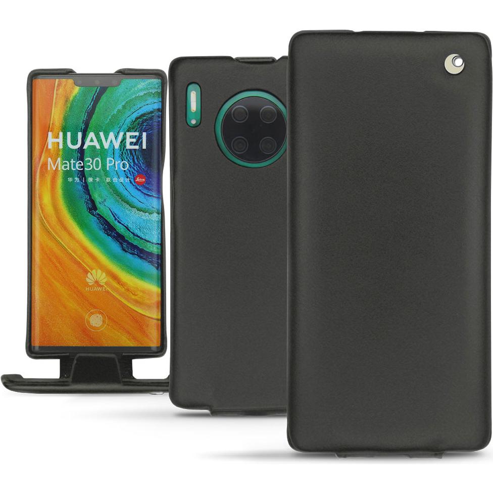 Noreve Lederschutzhülle vertikal (Huawei Mate 30 Pro), Smartphone Hülle, Schwarz
