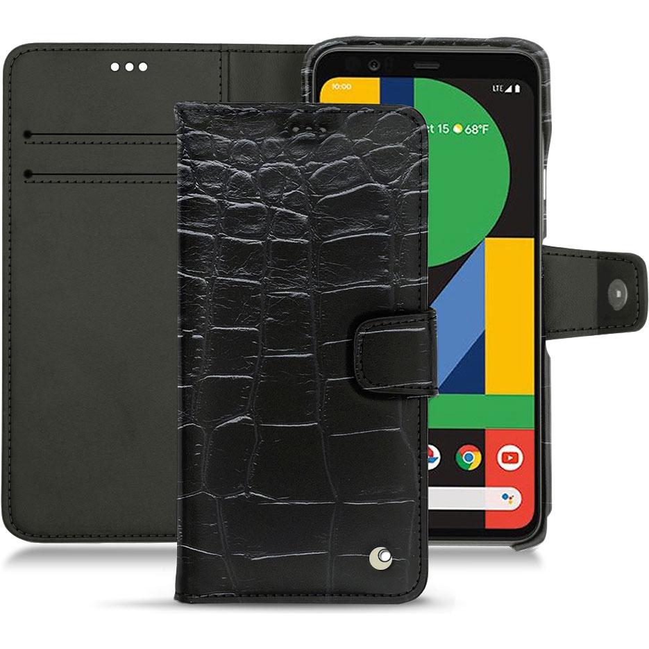 Noreve Lederschutzhülle Wallet (Google Pixel 5), Smartphone Hülle, Schwarz