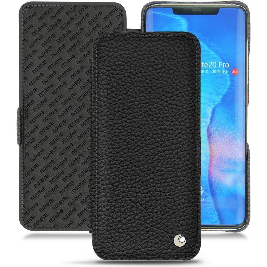 Noreve Lederschutzhülle horizontal (Huawei Mate 20 Pro), Smartphone Hülle, Schwarz