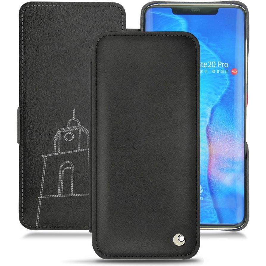 Noreve Lederschutzhülle horizontal (Huawei Mate 20 Pro), Smartphone Hülle, Schwarz