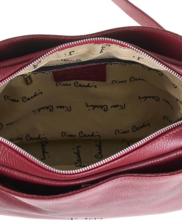 Actual product image Pierre Cardin Damen Umhängetasche Made In Italy - Modell Aralia Lux - 100% Leder - 30.0 X 23.0 X 13.0 Cm