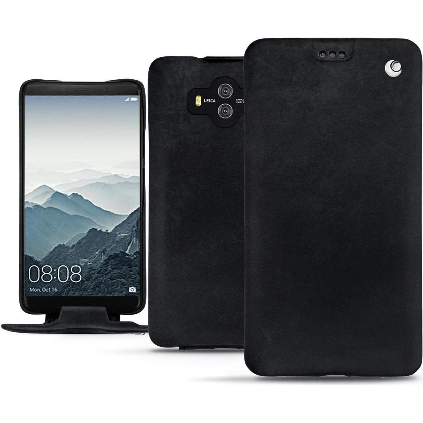 Noreve Lederschutzhülle vertikal (Huawei Mate 10), Smartphone Hülle, Schwarz