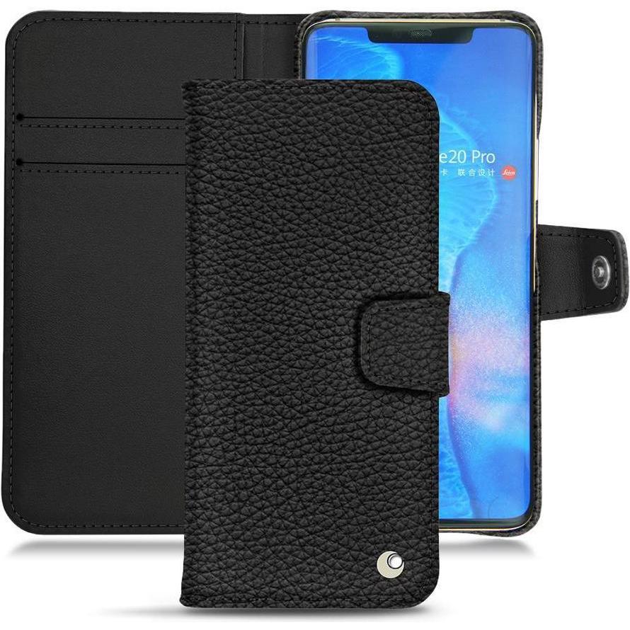 Noreve Lederschutzhülle Wallet (Huawei Mate 20 Pro), Smartphone Hülle, Schwarz