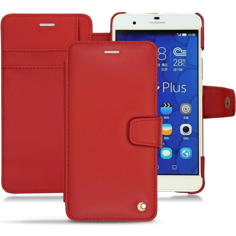 Noreve Lederschutzhülle Wallet (Honor 6 Plus), Smartphone Hülle, Rot