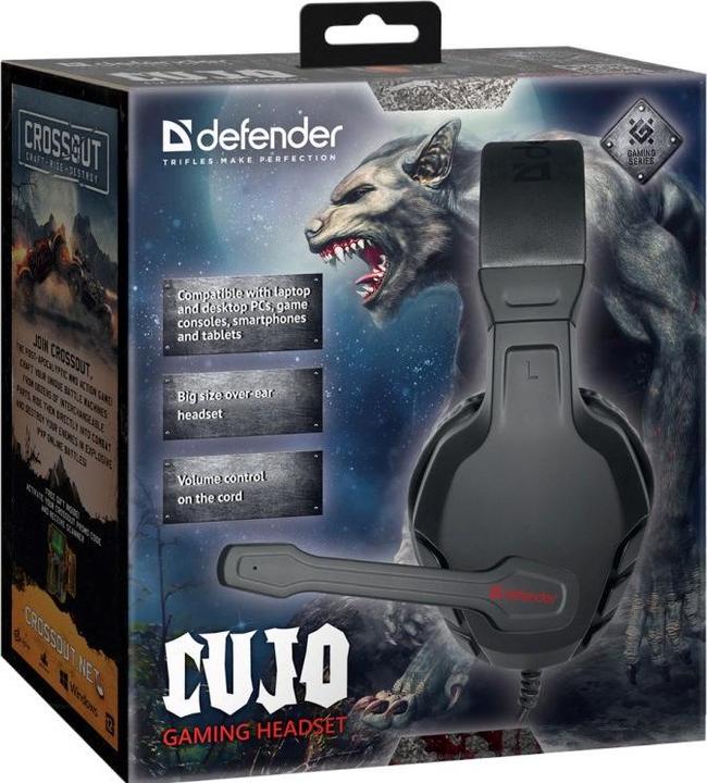 Actual product image Defender Słuchawki Cujo Czerwone (64505) (ANC, Cable)