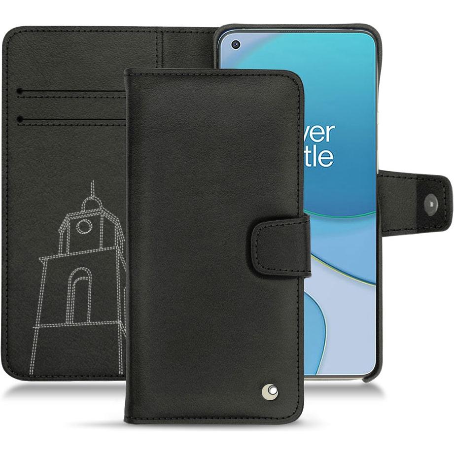 Noreve Lederschutzhülle Wallet (OnePlus 8T), Smartphone Hülle, Schwarz