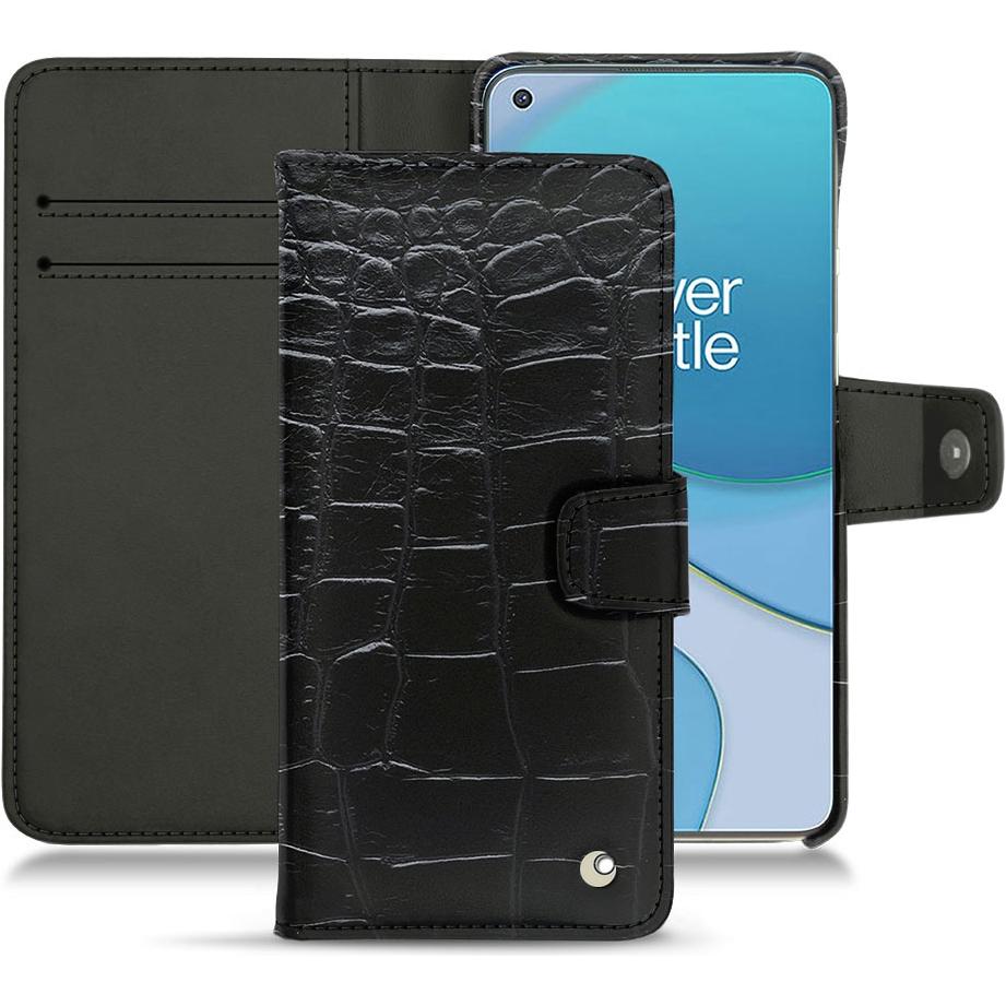 Noreve Lederschutzhülle Wallet (OnePlus 8T), Smartphone Hülle, Schwarz