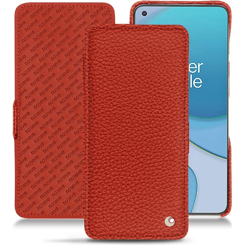 Noreve Lederschutzhülle horizontal (OnePlus 8T), Smartphone Hülle, Orange