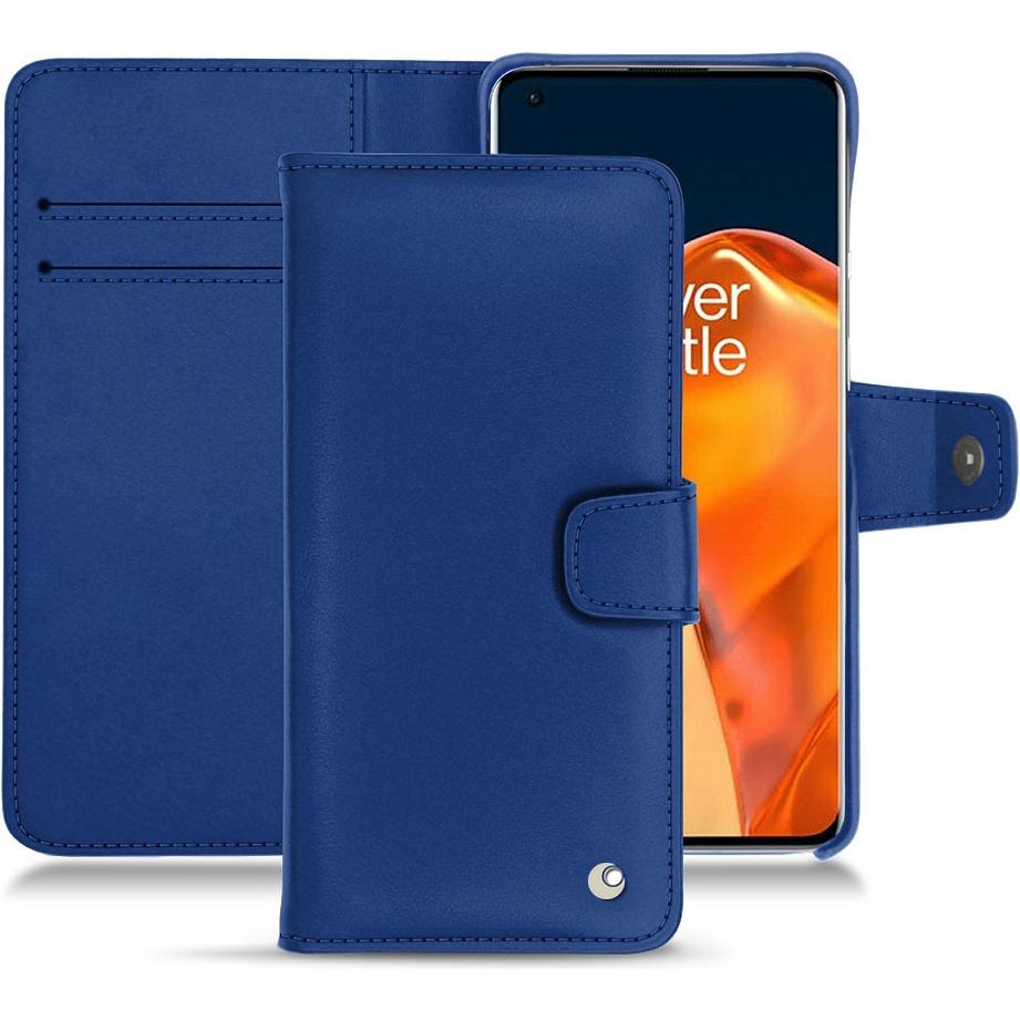 Noreve Lederschutzhülle Wallet (OnePlus 9 Pro), Smartphone Hülle, Blau