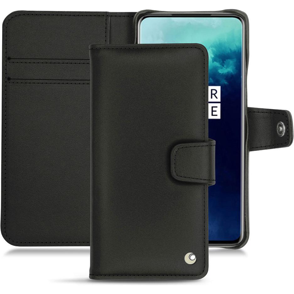 Noreve Lederschutzhülle Wallet (OnePlus 7T Pro), Smartphone Hülle, Schwarz
