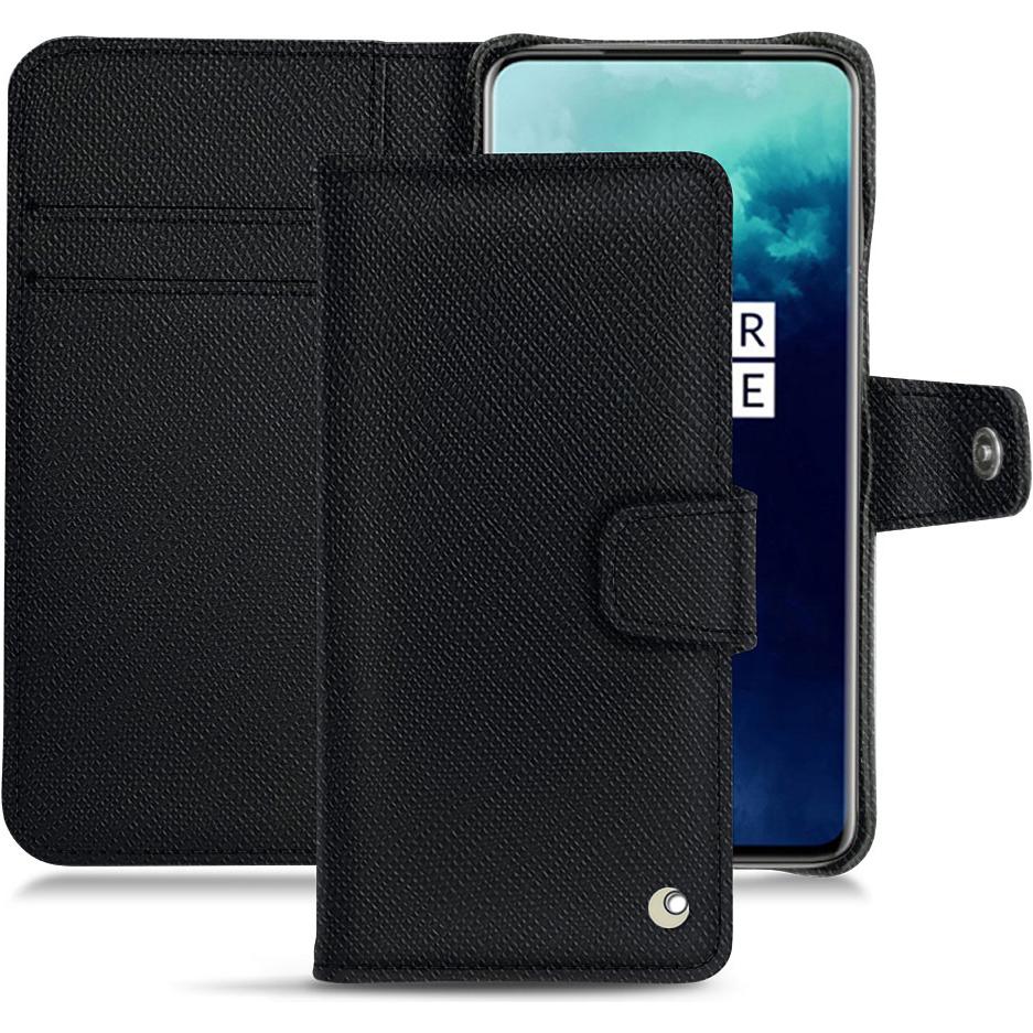 Noreve Lederschutzhülle Wallet (OnePlus 7T Pro), Smartphone Hülle, Schwarz
