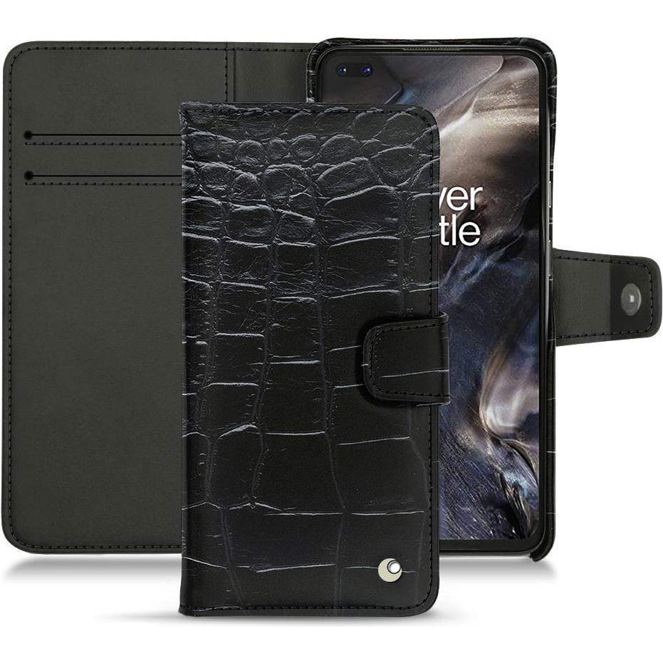 Noreve Lederschutzhülle Wallet (OnePlus Nord), Smartphone Hülle, Schwarz