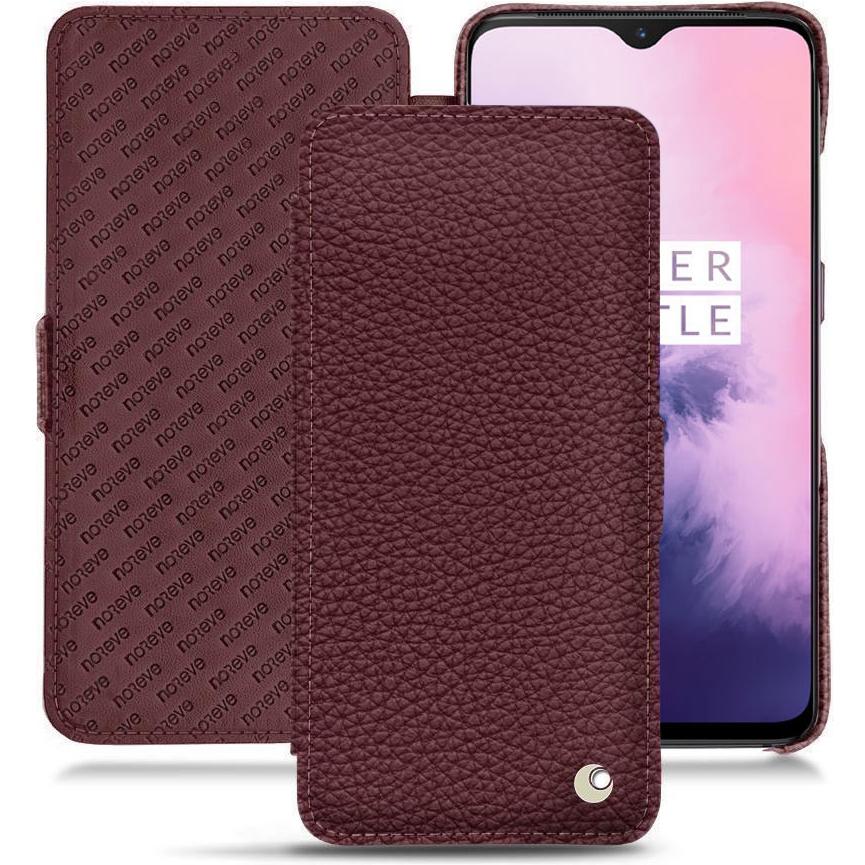 Noreve Lederschutzhülle horizontal (OnePlus 7), Smartphone Hülle, Violett