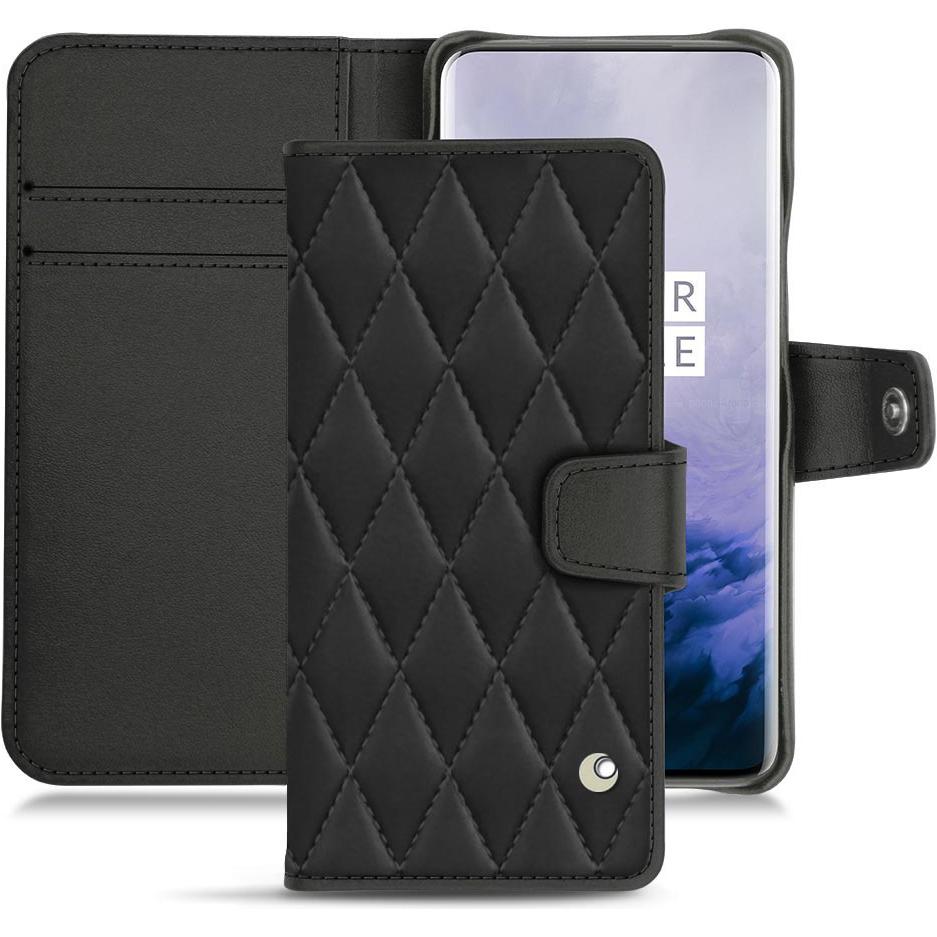 Noreve Lederschutzhülle Wallet (OnePlus 7 Pro), Smartphone Hülle, Schwarz