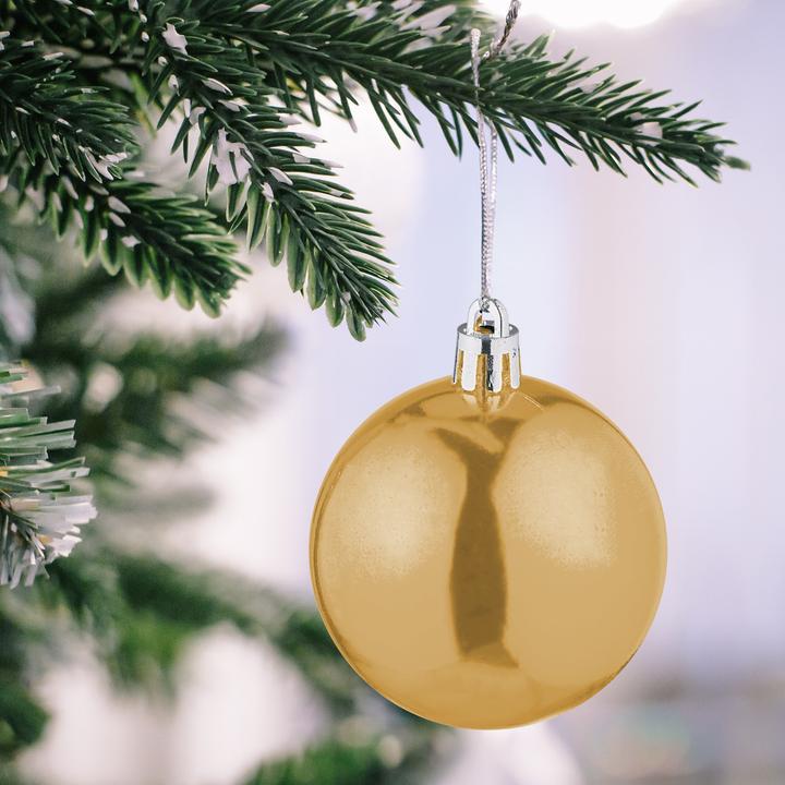 Image du produit Relaxdays - Weihnachtskugeln 100er Set, Gold/ Silber, 7 x 6 cm (100 -pièce)