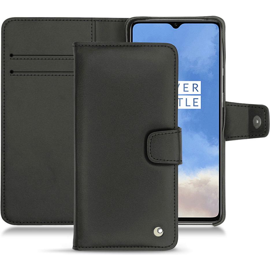 Noreve Lederschutzhülle Wallet (OnePlus 7T), Smartphone Hülle, Schwarz
