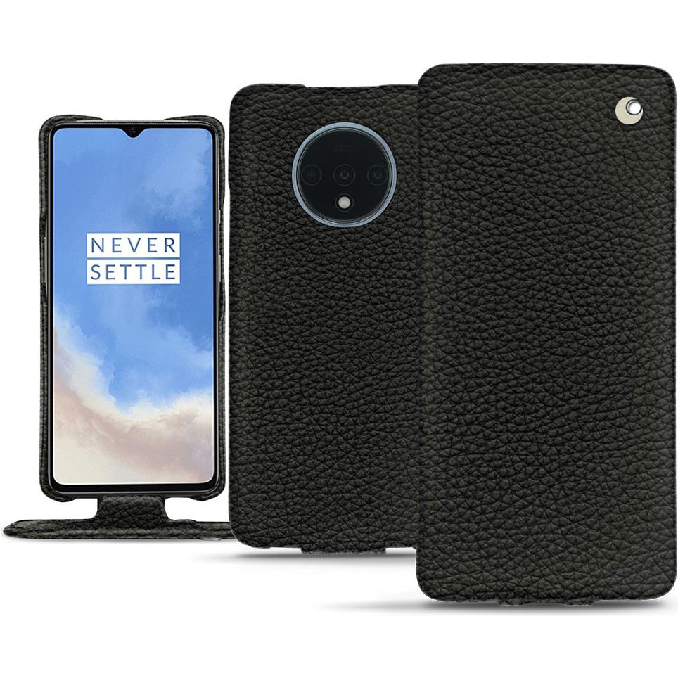 Noreve Lederschutzhülle vertikal (OnePlus 7T), Smartphone Hülle, Schwarz