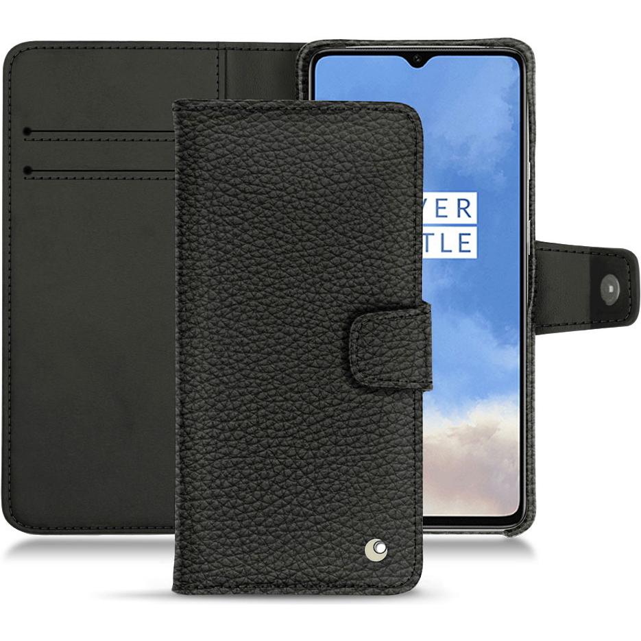 Noreve Lederschutzhülle Wallet (OnePlus 7T), Smartphone Hülle, Schwarz