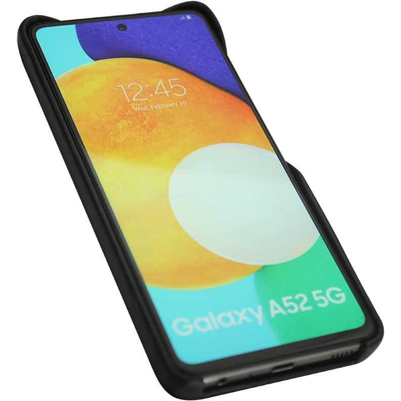 Thumbnail - Noreve Lederschutzhülle (Samsung Galaxy A52), Smartphone Hülle, Schwarz
