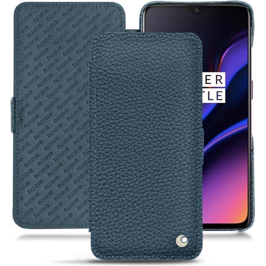 Noreve Lederschutzhülle horizontal (OnePlus 6T), Smartphone Hülle, Blau