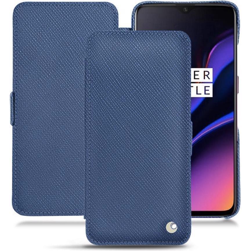 Thumbnail - Noreve Lederschutzhülle horizontal (OnePlus 6T), Smartphone Hülle, Blau