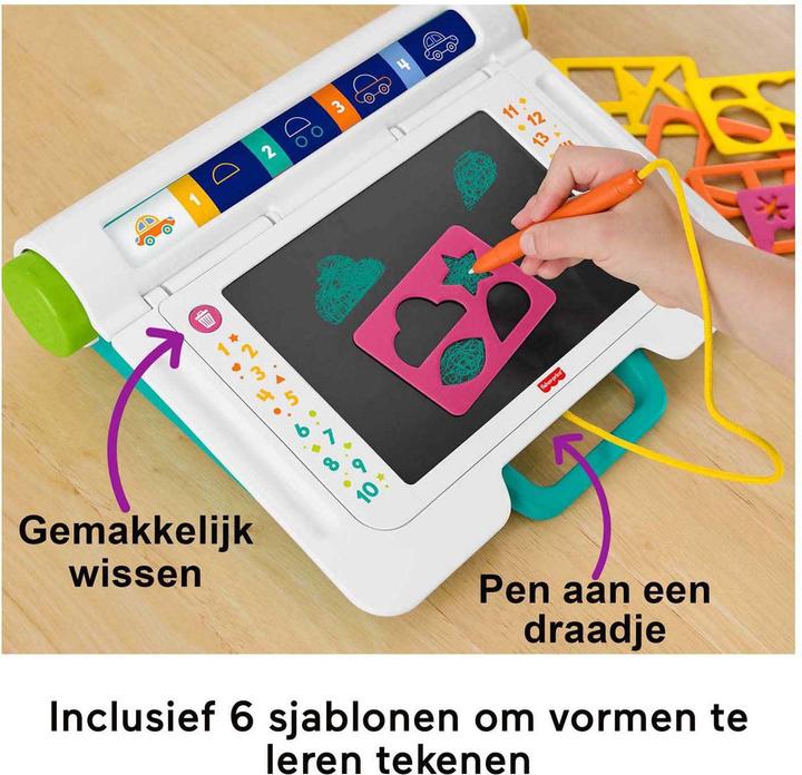 Actual product image Fisher-Price Doodle Pro Lernstation (Dutch, English, Finnish, French, German, Italian, Portuguese, Spanish, Swedish, 3 - 7 years)