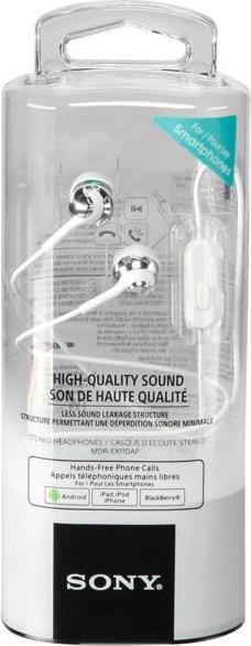 Image du produit Sony Mdr-Ex110ap (Pas de réduction du bruit, Filaire)