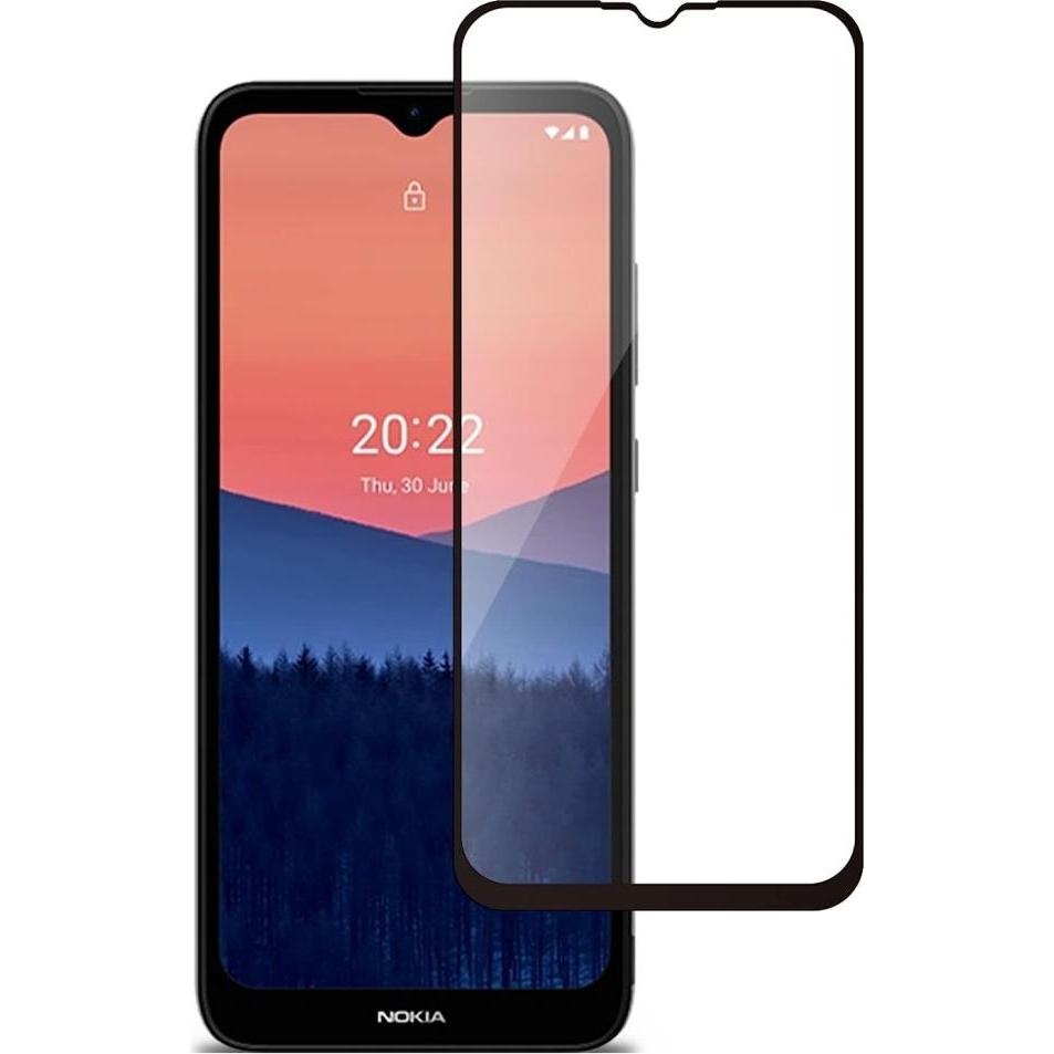 Thumbnail - Screenguard Nokia C21 Full Screen Panzerglas Schutzfolie 2.5D 9H (1 Stück, Nokia C21), Smartphone Schutzfolie, Schwarz