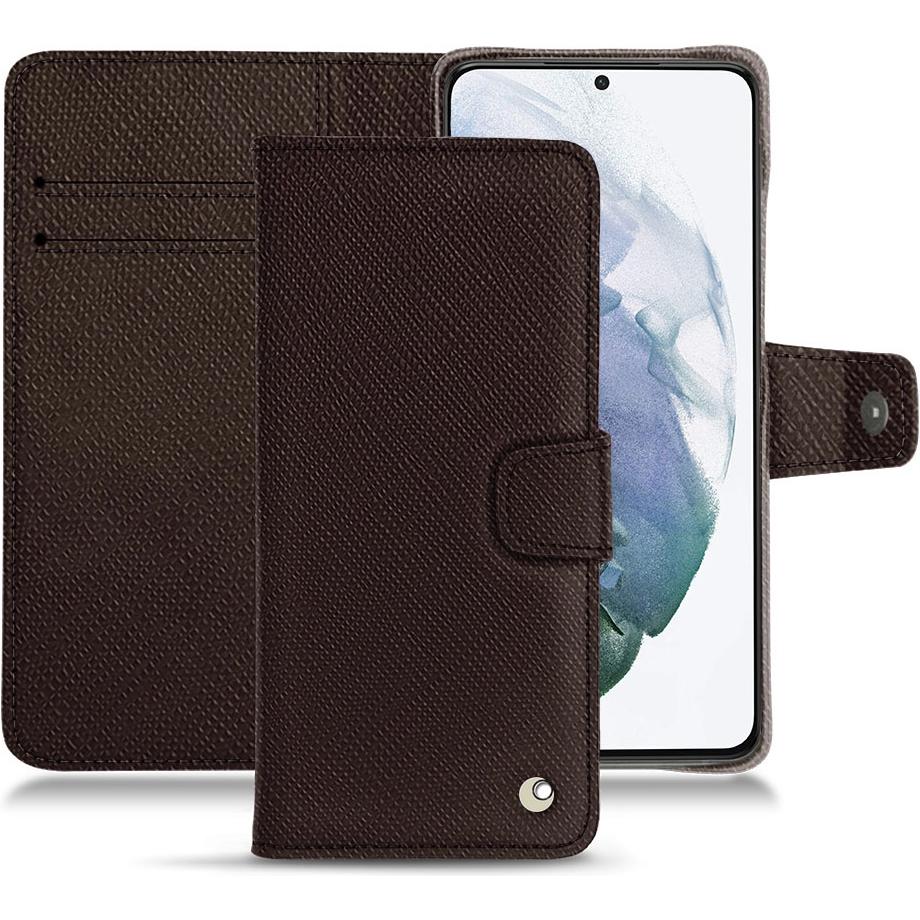 Thumbnail - Noreve Lederschutzhülle Wallet (Samsung Galaxy S21+), Smartphone Hülle, Braun