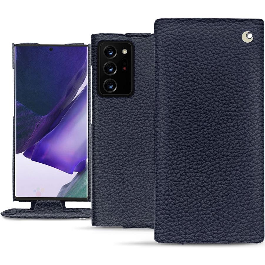 Noreve Lederschutzhülle vertikal (Samsung Galaxy Note 20 Ultra), Smartphone Hülle, Violett