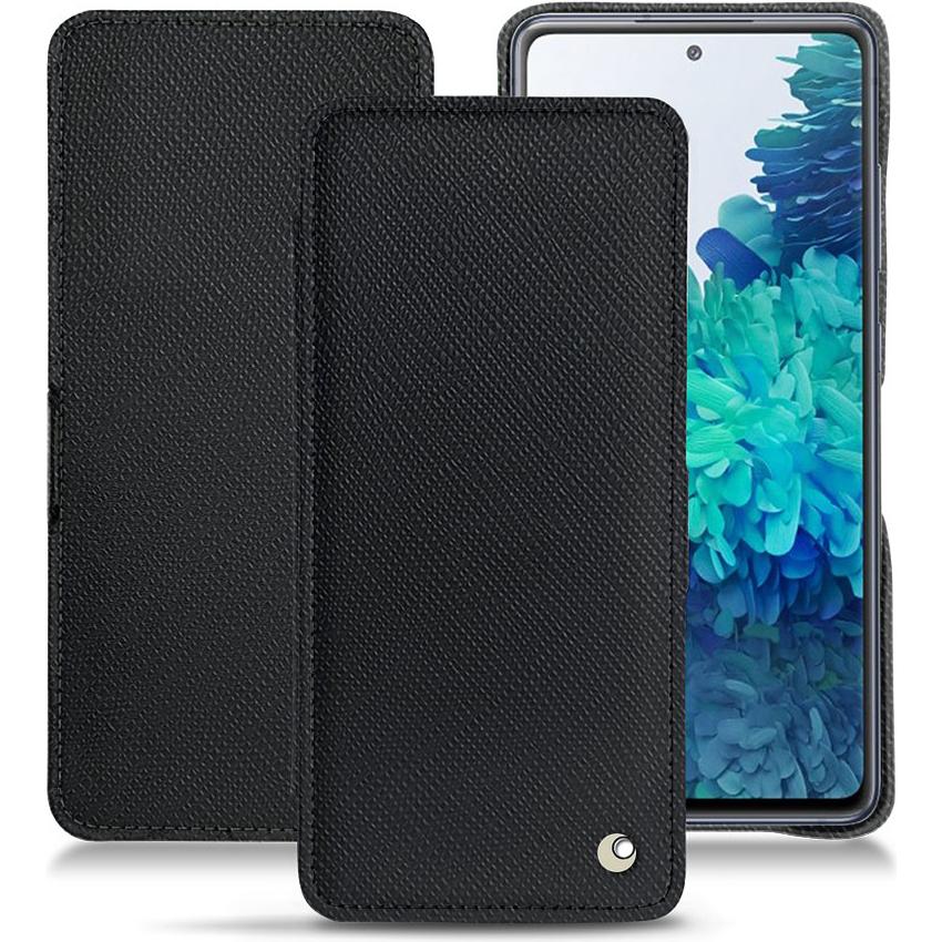 Thumbnail - Noreve Lederschutzhülle horizontal (Samsung Galaxy S20 FE), Smartphone Hülle, Schwarz
