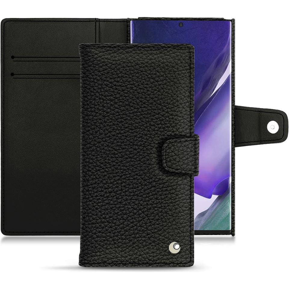 Noreve Lederschutzhülle Wallet (Samsung Galaxy Note 20 Ultra), Smartphone Hülle, Schwarz